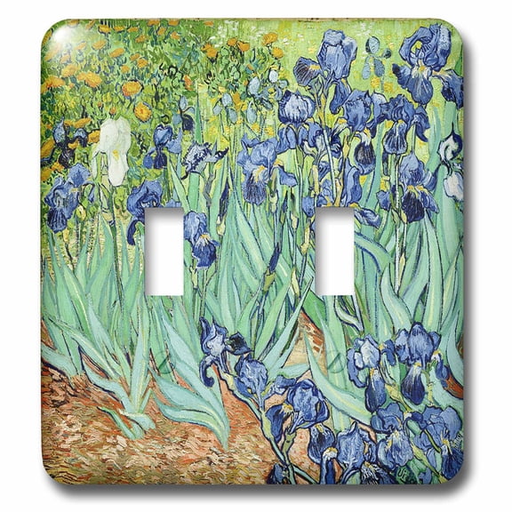 3dRose, Van Gogh Painting Irises II Painting, double toggle switch