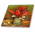 thumbnail image 1 of 3dRose, Vase of Red Gladiolis - Van Gogh, 12 Inch Ceramic Tile, 1 of 1