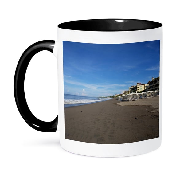 3dRose, Velas Vallarta, Puerto Vallarta, Jalisco, Mexico - SA13 DPB0767 - Douglas Peebles, 15oz Two-Tone Black Mug