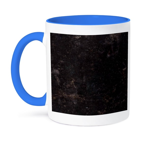 3dRose, Verde Butterfly granite print, 11oz Two-Tone Blue Mug