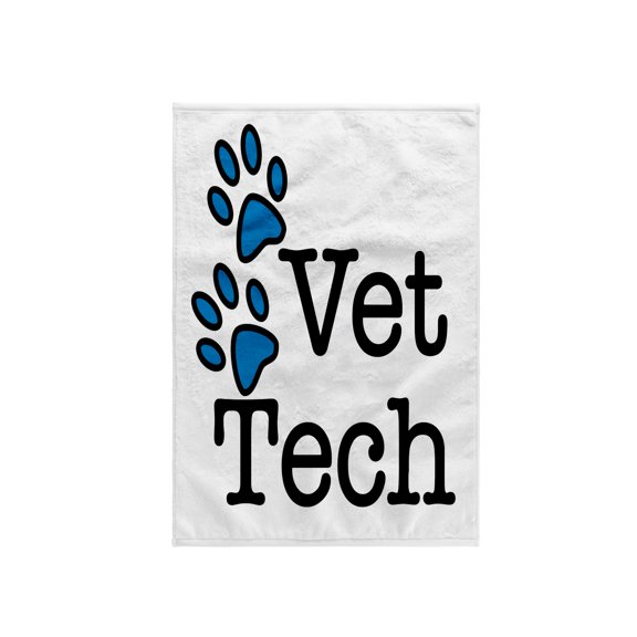 3dRose, Vet Tech, Blue , 15x22 Hand Towel