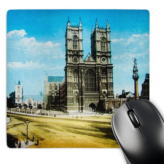 3dRose, Victorian View of Westminster Abbey London England Vintage 1890, MousePad