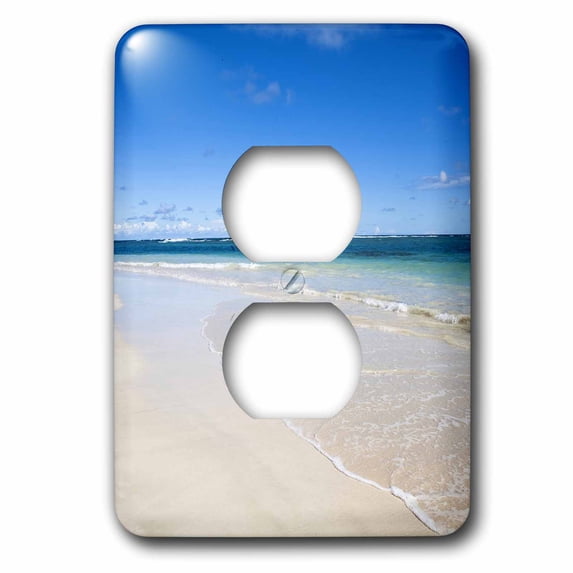 3dRose, Vieques, Puerto Rico, white sands of a tropical beach-CA27 IST0052 - Inti St. Clair, 2 plug outlet cover