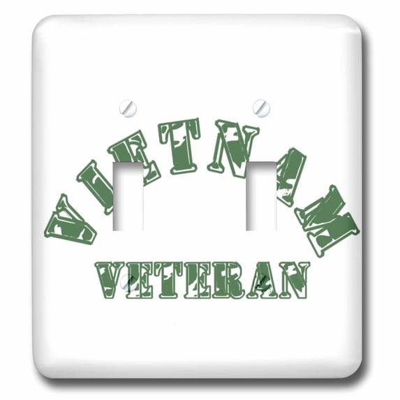 3dRose, Vietnam Veteran Distressed, double toggle switch
