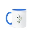 thumbnail image 1 of 3dRose, Vinca Minor Vintage Garden Floral Cut Out, 11oz Two-Tone Blue Mug, 1 of 1