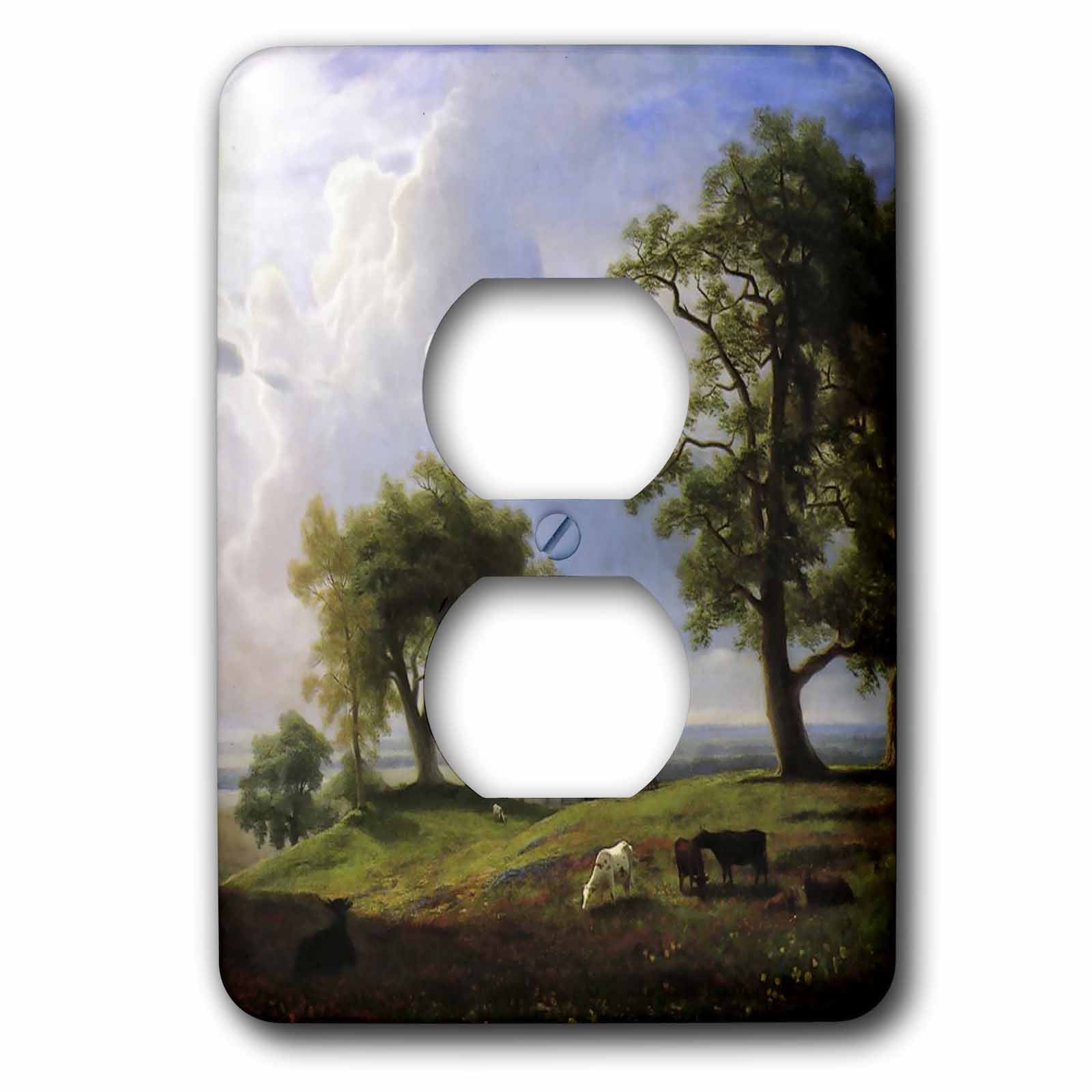 3dRose, Vintage 1875 California Spring Painting by George Eduard, 2 plug outlet cover