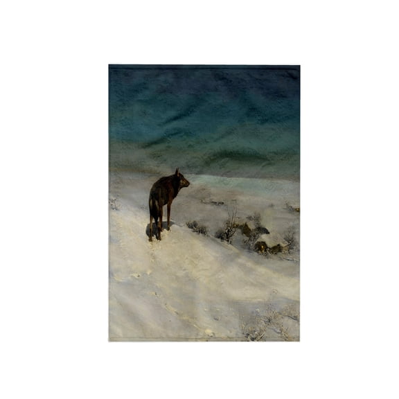 3dRose, Vintage 1915 The Snow Wolf by A Wierusz-Kowalski, 15x22 Hand Towel