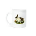 thumbnail image 1 of 3dRose, Vintage Drawing Of A Spotted Bunny Among Flowers, 11oz Mug, 1 of 7