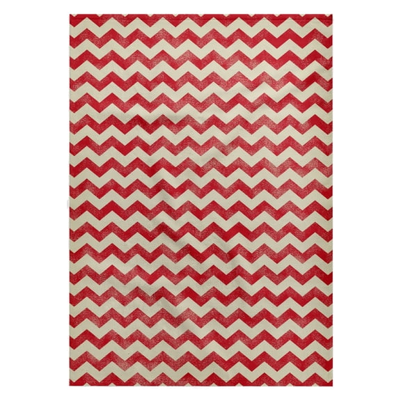3dRose, Vintage Grunge White and Red Trendy Chevron Zig Zag Zigzag Pattern, 22x30 Bath Hand Pool Towel