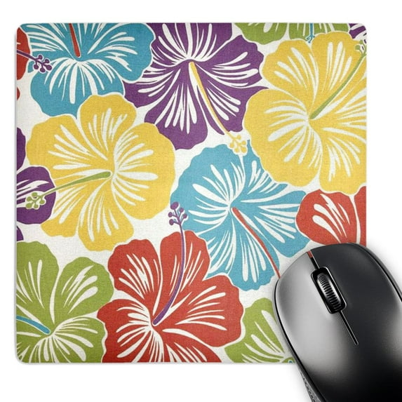 3dRose, Vintage Hawaiian Hibiscus Print, MousePad