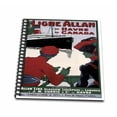 thumbnail image 1 of 3dRose, Vintage Ligne Allan Havre Canada Ocean Liner Travel Poster, Mini Notepad 4 x 4 inch, 1 of 2