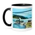 thumbnail image 1 of 3dRose, Vintage Niagara Falls Maid of the Mist Early 1900s Hand Colored, 11oz Two-Tone Black Mug, 1 of 7
