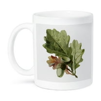 3dRose,  Vintage Oak Leaves And Acorns Digital Nature Oil Painting, 11oz Mug