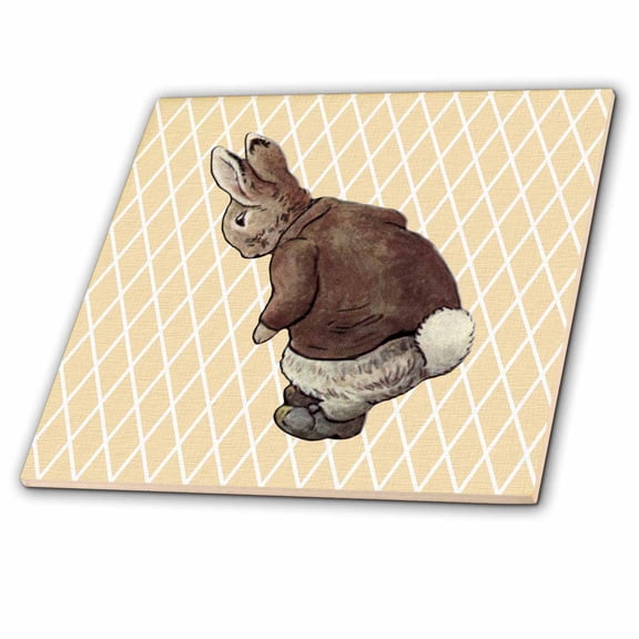 3dRose, Vintage Peter Rabbit Art- Animals, 12 Inch Ceramic Tile