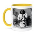 thumbnail image 1 of 3dRose, Vintage Photo Of Geronimo In Black n White.jpg, 11oz Two-Tone Yellow Mug, 1 of 3