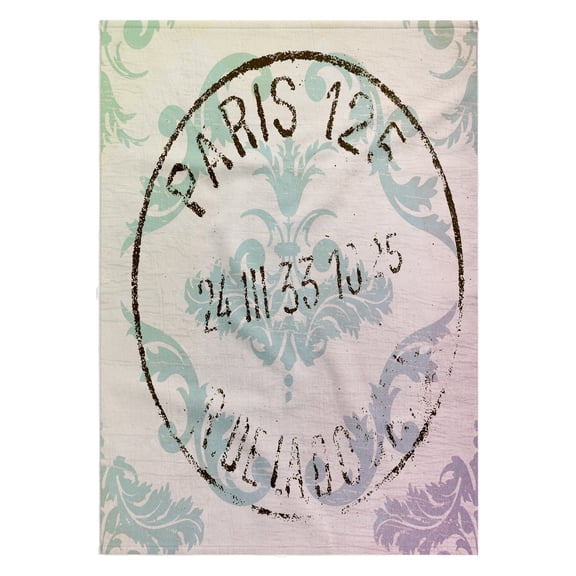 3dRose, Vintage Postage Paris French Art, 22x30 Bath Hand Pool Towel