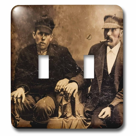 3dRose, Vintage Smoking Men Join Us For a Cigar, double toggle switch