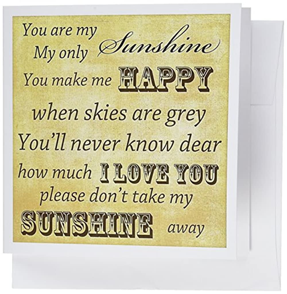 3dRose Vintage Songs You Are My Sunshine- Love Songs - Ceramic Tile, 8-inch 3dRose Vintage Songs You Are My Sunshine- Love Songs - Ceramic Tile, 8-inch