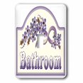 thumbnail image 1 of 3dRose, Vintage Violet Bathroom Sign, single toggle switch, 1 of 1