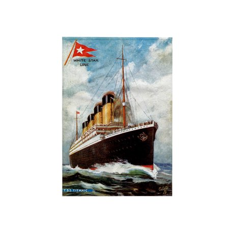 3dRose, Vintage White Star Line S.S. Titanic, 15x22 Hand Towel