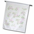 thumbnail image 1 of 3dRose, Vintage pink roses pattern - rose flowers on light cream damask - shabby chic Sun-Faded look floral, 12 x 18 inch Garden Flag, 1 of 1