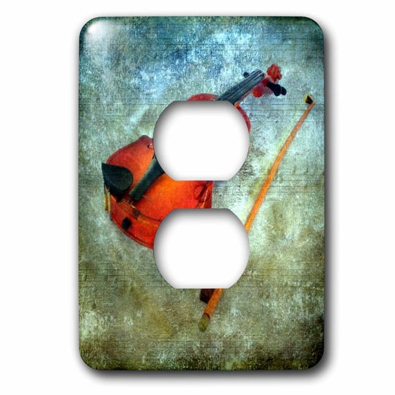 3dRose, Violin by Angelandspot, 2 plug outlet cover