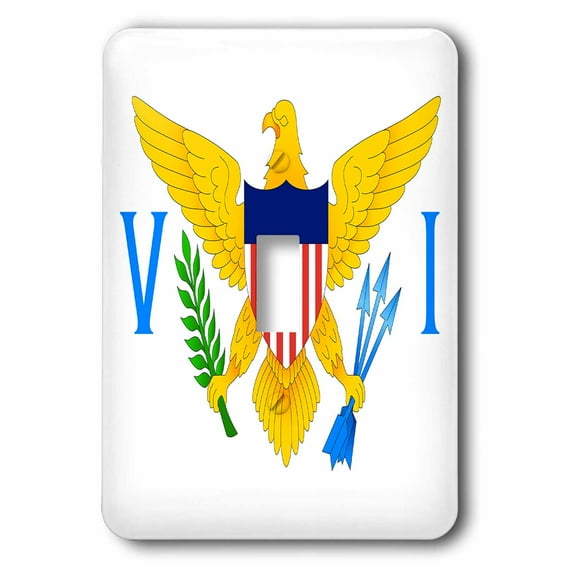 3dRose, Virgin Islands Flag, single toggle switch
