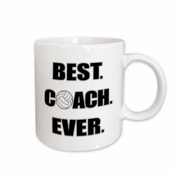 3drose, Volleyball - Best. Coach. Ever., 15oz Mug