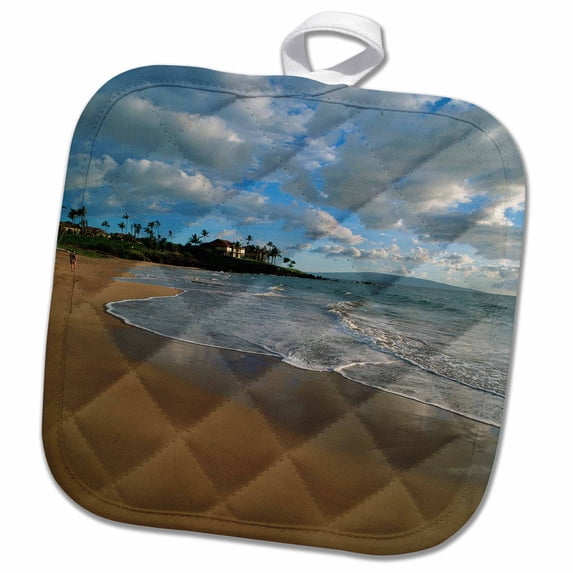 3dRose, Wailea, Maui, Hawaii, USA - US12 DPB0987 - Douglas Peebles, 8x8 Potholder