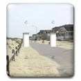 thumbnail image 1 of 3dRose, Walking along the warm boardwalks of the Jersey shore, double toggle switch, 1 of 1