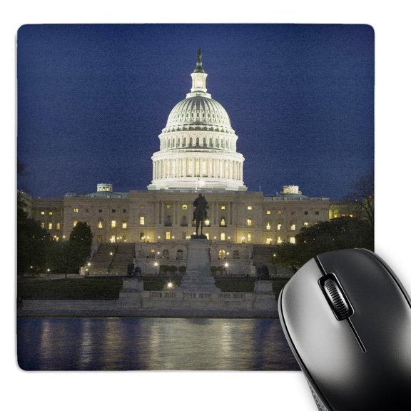 3dRose, Washington, D.C. Reflection of Capitol Building - US09 BJA0045 - Jaynes Gallery, MousePad