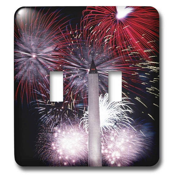 3dRose, Washington Monument Fireworks, double toggle switch