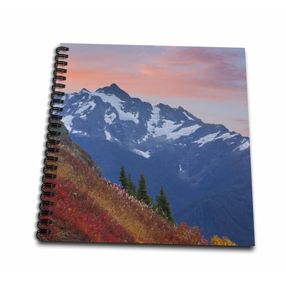 3dRose, Washington, Mt Baker Wilderness. Mt Shuksan - US48 BJA0126 - Jaynes Gallery, Memory Book 12 x 12 inch