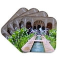 thumbnail image 1 of 3drose, Water Fountains at Alhambra Palace Gardens in Grenada Spain - Islamic Turkish Muslim Fretwork Arches, Set of 4 Coasters - Soft, 1 of 7