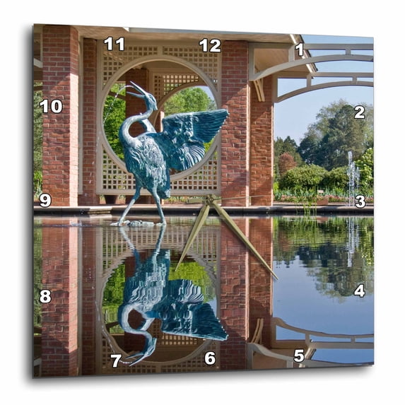 3dRose, Water Garden, 10x10 Wall Clock