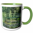 thumbnail image 1 of 3drose, Water Lilies and Japanese Bridge by Claude Monet 1899, 11oz Two-tone Green Mug, 1 of 6
