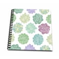 thumbnail image 1 of 3dRose, Watercolor Succulents Pattern, Memory Book 12 x 12 inch, 1 of 1