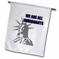 thumbnail image 1 of 3dRose, We Are All Immigrants Blue, 12 x 18 inch Garden Flag, 1 of 2