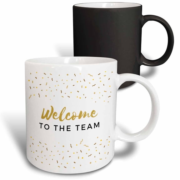 3drose, Welcome to the Team Office Work Mate New Job Gift for Employees Staff, 11oz Magic Transforming Mug