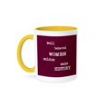 thumbnail image 1 of 3dRose, Well Behaved Women, 11oz Two-Tone Yellow Mug, 1 of 3