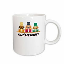 3drose, What Cracking Funny Trio of Nutcrackers Christmas, 11oz Mug