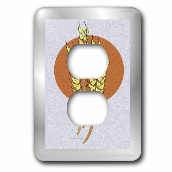 3dRose, Wheat, 2 plug outlet cover