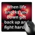 thumbnail image 1 of 3dRose, When life knocks you down get back up and fight harder, boxing, MousePad, 1 of 7