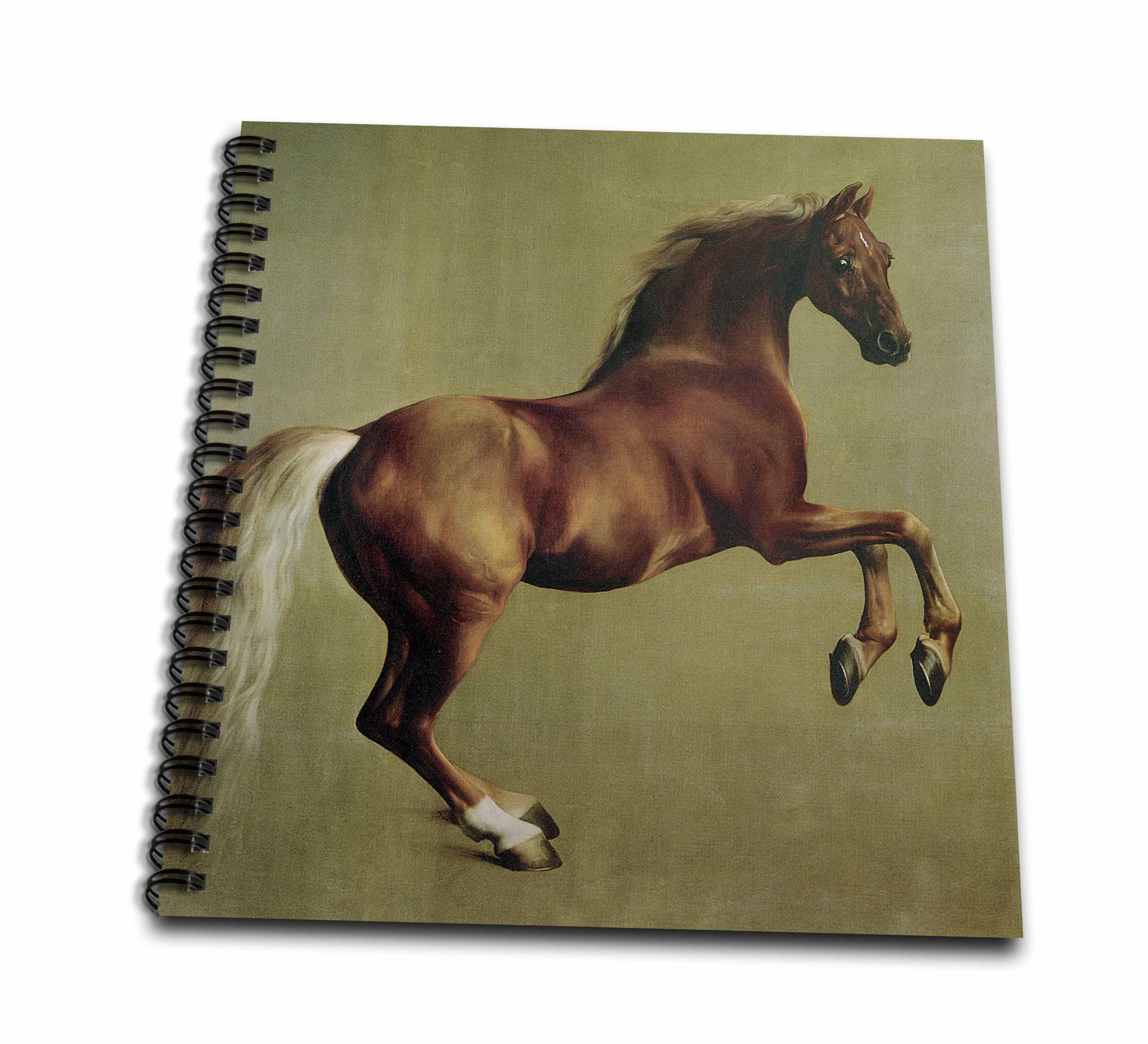 3dRose, Whistle jacket vintage horse by Stubbs , Memory Book 12 x 12 inch