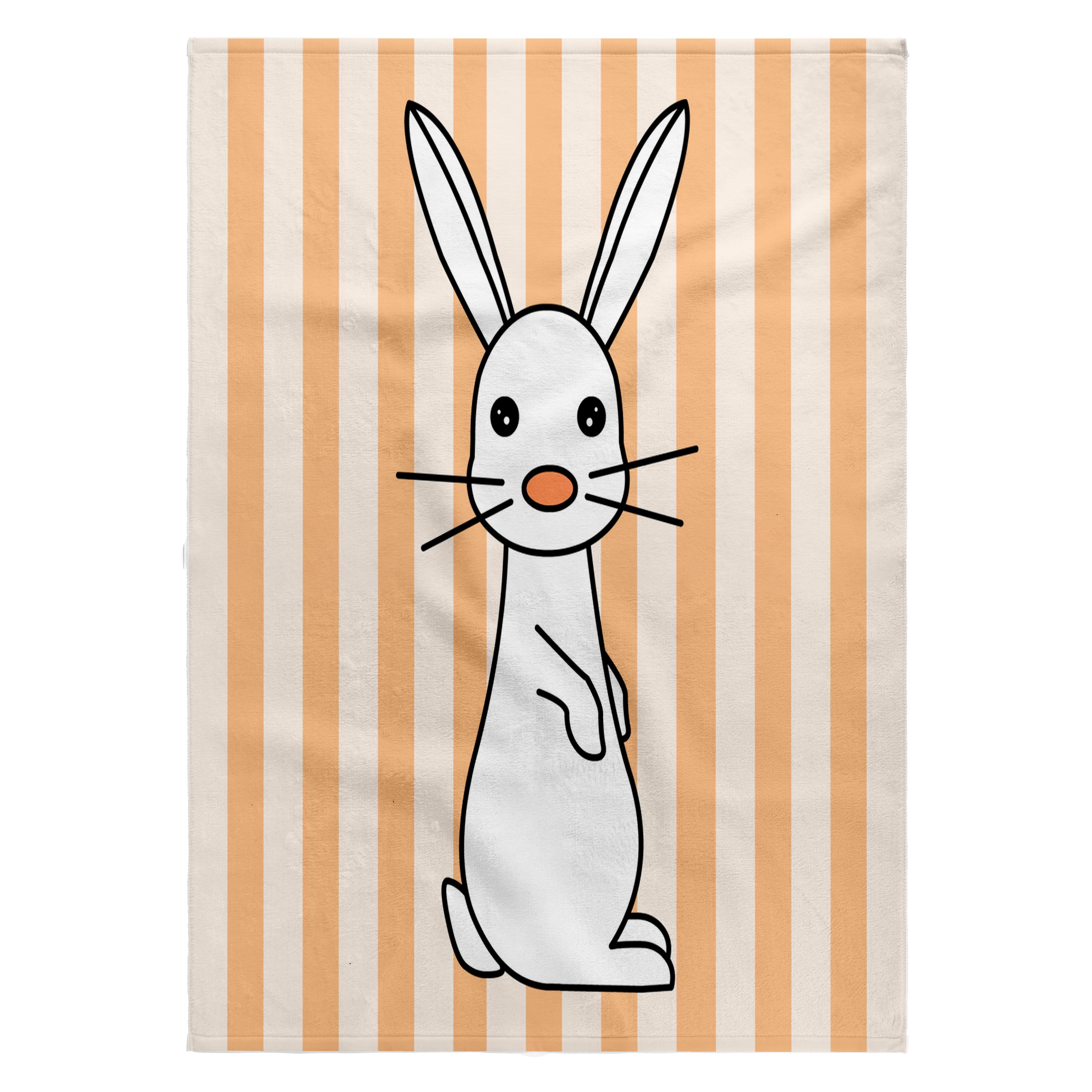 3dRose, White Baby Rabbit, 22x30 Bath Hand Pool Towel