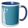 thumbnail image 1 of 3drose, White Birch Trees, 15oz Two-tone Blue Mug, 1 of 6