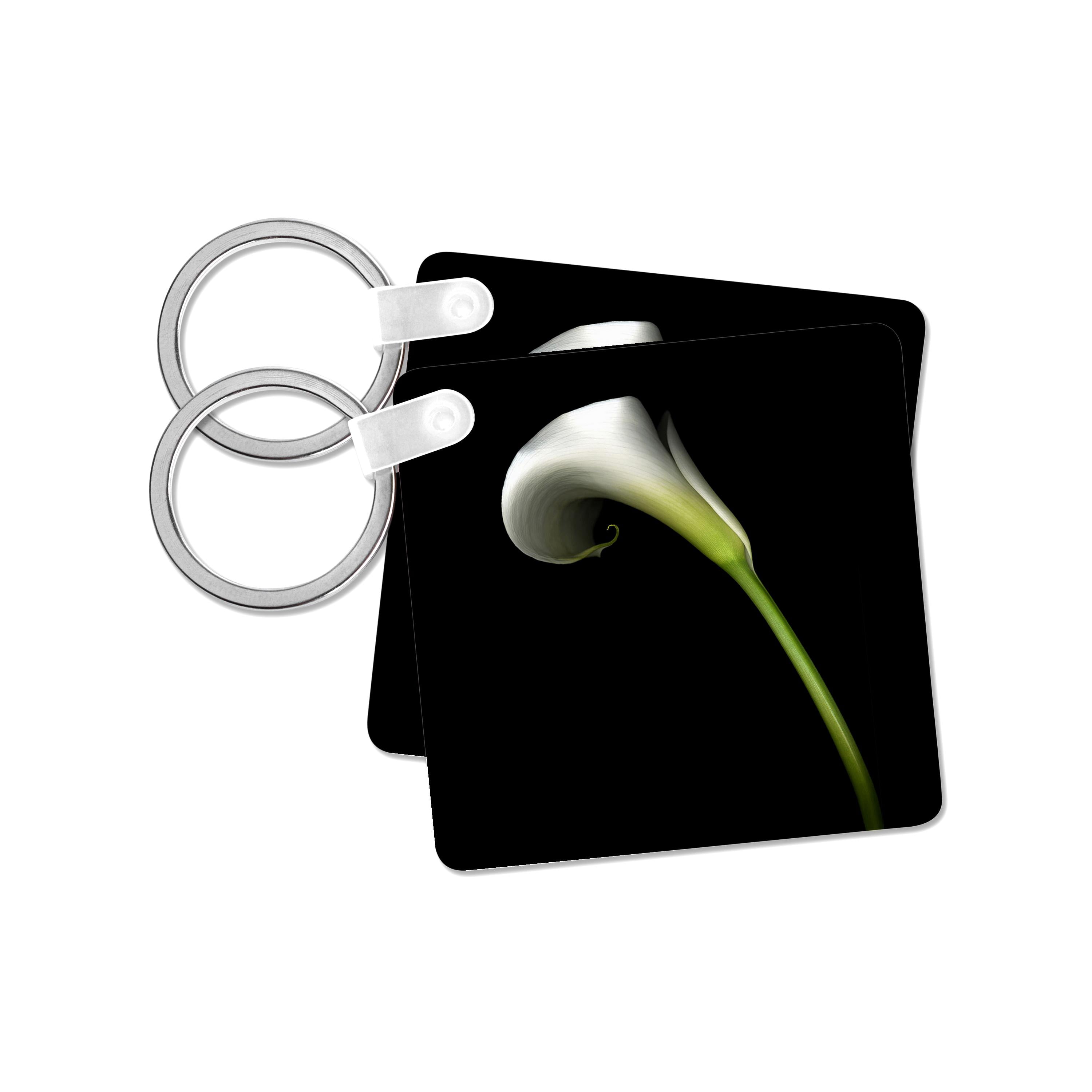 3dRose, White Calla Lily, set of 2 Key Chains - Walmart.com