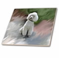 thumbnail image 1 of 3dRose, White Poodle, 8 Inch Ceramic Tile, 1 of 1