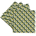thumbnail image 1 of 3drose, White Shasta Daisy Seamless Pattern, Set of 4 Ceramic Tile Coasters, 1 of 7