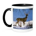 thumbnail image 1 of 3dRose, White Tailed Deer, 15oz Two-Tone Black Mug, 1 of 7